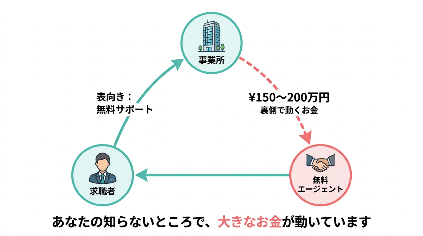紹介手数料の仕組み図
